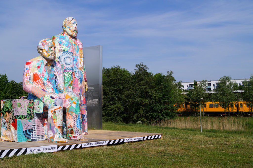 Various & Gould: City Skins – Marx und Engels, Cottbusser Platz, Berlin-Hellersdorf 2017