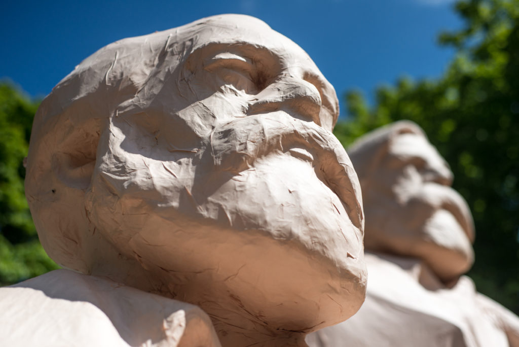 Various & Gould: City Skins – Marx und Engels, Berlin 2017 (Photo: Boris Niehaus)