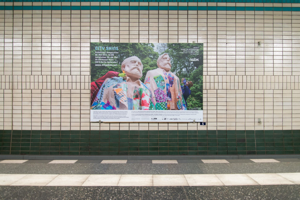 Various & Gould: City Skins – Marx und Engels, Berlin 2017 (Photo: Boris Niehaus)